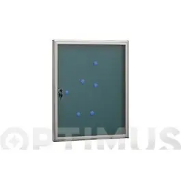 Panel de anuncios vertical plata 4 hojas 69 x 55 cm arregui