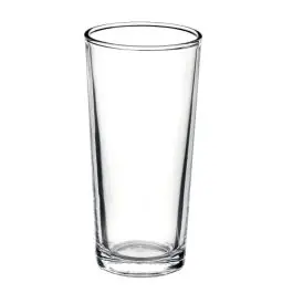 Vaso mesa caña 14cl lisa vidrio bormioli 6 pz