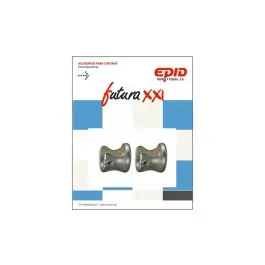 Soporte barra cortina lateral hogar metal niquel futura 21 19 mm - 2pz epid