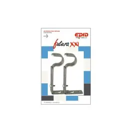 Soporte barra cortina extensible metal niquel futura 21 19 mm - 2 pz epid