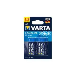 Pila alcalina long life lr06 aa 4 + 2 unidades varta
