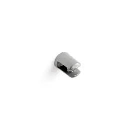 Portaestante soporte cristal clip fijo 03-06mm cromado mate 2uds rei