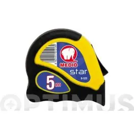 Flexometro bimaterial star 5 m x 25 mm con freno medid