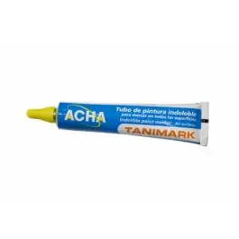 Tubo marcar pintura indeleble 80 gr amarillo acha
