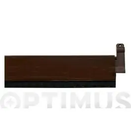 Burlete bajo puerta aluminio/goma basculante 93 cm marron burcasa