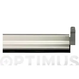 Burlete bajo puerta aluminio/goma basculante 93 cm plata burcasa