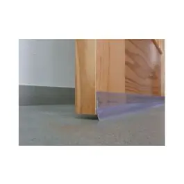 Burlete bajo puerta adhesivo labio pvc 100 cm transparente burcasa