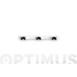 Colgador 3 escobas con tornillos (incl) blanco inofix