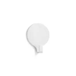 Colgador adhesivo circular 53x42x17mm blanco inofix