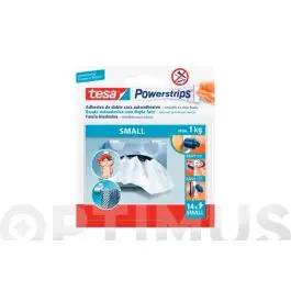 Tira powerstrips pequeña blanca 14 uds tesa tape