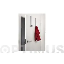 Colgador sobrepuerta cromado 29,6 x 4 x 7,7 cm inofix