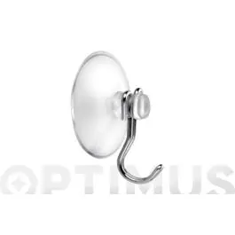 Colgador ventosa 1 gancho transparente 4 unidades inofix