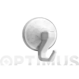 Colgador ventosa 1 gancho plastico articulado blanco 2 unidades inofix