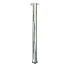 Pata mesa redonda acero (4 piezas) 710x60 mm cromo brillo micel