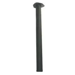 Pata mesa redonda acero (4 piezas) 870x60 mm negra micel