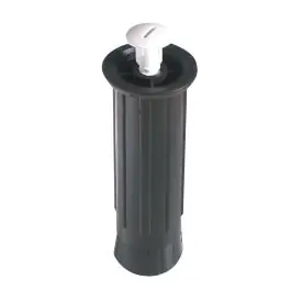 Pata mueble cocina redonda plastico (4 piezas) 130/200 mm negra micel
