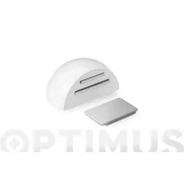 Tope puerta retenedor adhesivo magnetico blanco inofix