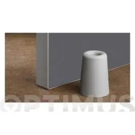 Tope puerta con tornillo alto gris inofix