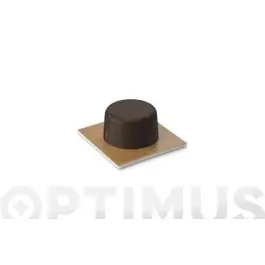 Tope puerta adhesivo pequeño marron 2 unidades inofix