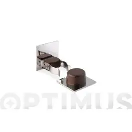 Tope puerta retenedor adhesivo inox marron inofix