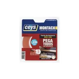 Cinta doble cara montack especial leds 10 m x 8 mm ceys