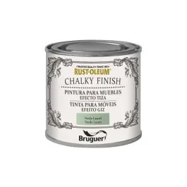 Pintura efecto tiza chalky finish 125 ml verde laurel rust-oleum