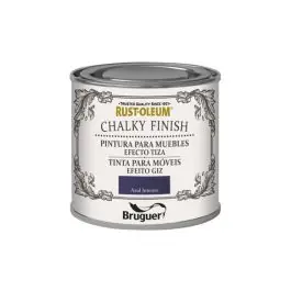 Pintura efecto tiza chalky finish 125 ml azul intenso rust-oleum