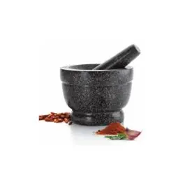 Mortero cocina con mano granito/marmol 14 cm lacor