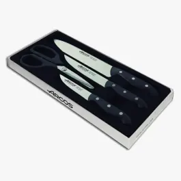 Juego cuchillos maitre + tijera 4pz arcos