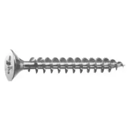 Tornillo madera cabeza plana pozi cincado caja profesional 3,5 x 16 (19) 1000 uds spax