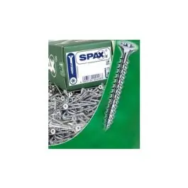 Tornillo madera cabeza plana pozi galvanizado 4 x 60 mm caja 500 unid spax