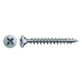 Tornillo madera bicromatado cabeza plana 4 x 20 mm 1000 uds fadis