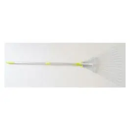 Escoba recogehojas matalico 15 dientes mango telescopico natuur