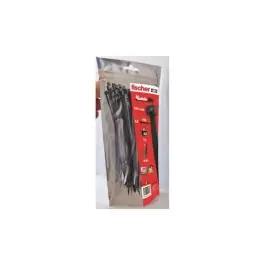 Brida nilon dentada ubn negra 7,6 x 350 mm 100 uds fischer