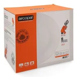 Vajilla 19 pzs blanco zelie luminarc - Arcopal