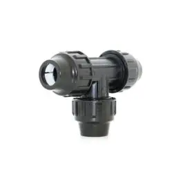 Fitting conector riego en t 40mm igual fit pp natuur