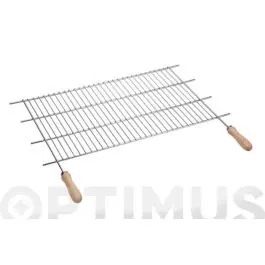 Parrilla recortable zinc mango madera 100x40 cm (corte 82-102 cm) sauvic