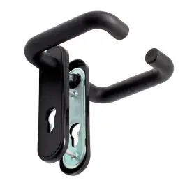 Manilla 704 puerta cortafuegos bocallave 72mm (juego) negra micel