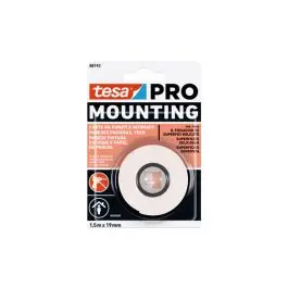 Cinta doble cara mounting pro pared papel pintado permanente 1,5 m x 19 mm tesa tape