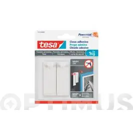 Clavo adhesivo sms removible pared pintada 1 kg blister 2 clavos 3 tiras tesa tape