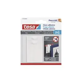 Clavo adhesivo sms removible pared pintada 2 kg blister 2 clavos 6 tiras tesa tape