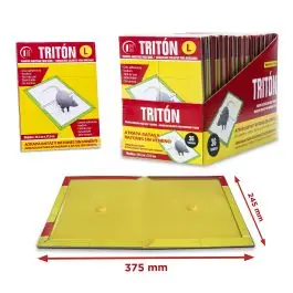 Trampa adhesiva ratas triton 24,5x18,5 cm 2 unidades