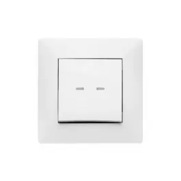 Pulsador luminoso habitat15 blanco famatel