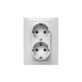 Doble toma corriente 16a-250v blanco famatel