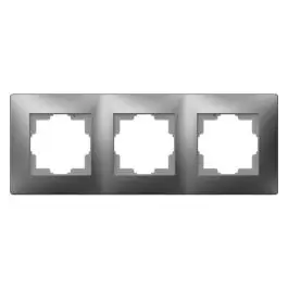 Marco triple habitat15 aluminio famatel