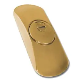 Escudo cilindro sqdo 163x70mm alta seg. bicapa oro lince 101