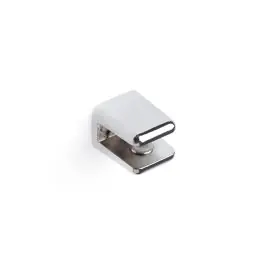 Portaestante soporte cristal clip fijo 03-06mm cromado brillo rei