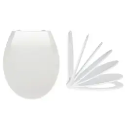 Tapa wc inodoro 37x44cm pvc blaco kos wenko