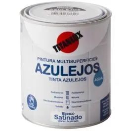 Esmalte al agua azulejos satinado 750 ml blanco titanlux