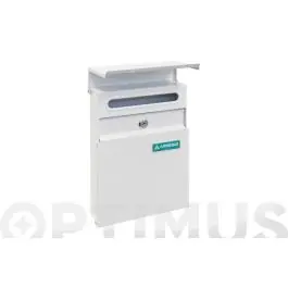 Buzon exterior acero line blanco arregui